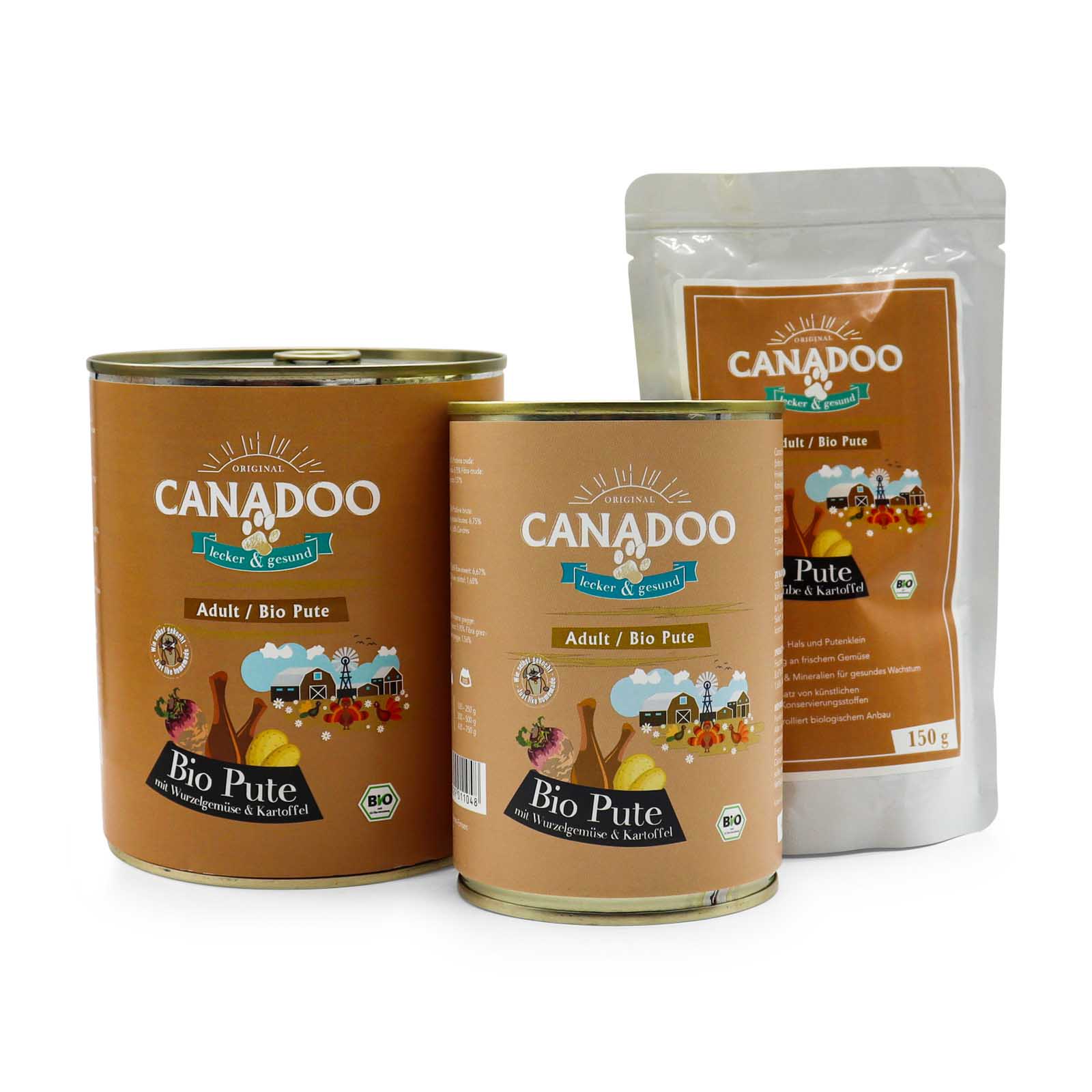 healthydog_produkte_canadoo_nassfutter_adult_bio_pute_gruppenfoto