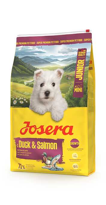 Josera Mini Junior Duck & Salmon 900g Josera Mini Junior Duck & Salmon 900g
