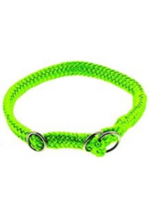 Dinoleine Halsband 11 mm aus Polyesterseil für Hunde, neon-grün Dinoleine Halsband 11 mm aus Polyesterseil für Hunde, neon-grün