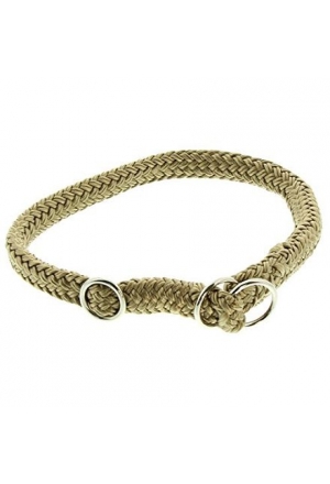 Dinoleine Halsband 11 mm aus Polyesterseil für Hunde, sand Dinoleine Halsband 11 mm aus Polyesterseil für Hunde, sand