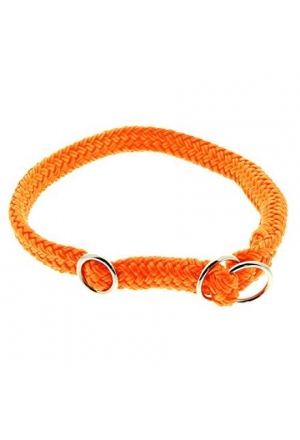 Dinoleine Halsband 11 mm aus Polyesterseil für Hunde, neon-orange Dinoleine Halsband 11 mm aus Polyesterseil für Hunde, neon-orange
