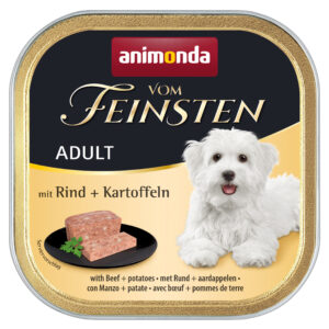 Animonda Vom Feinsten Adult Rind & Kartoffeln, Hunde-Nassfutter, 22× 150 g