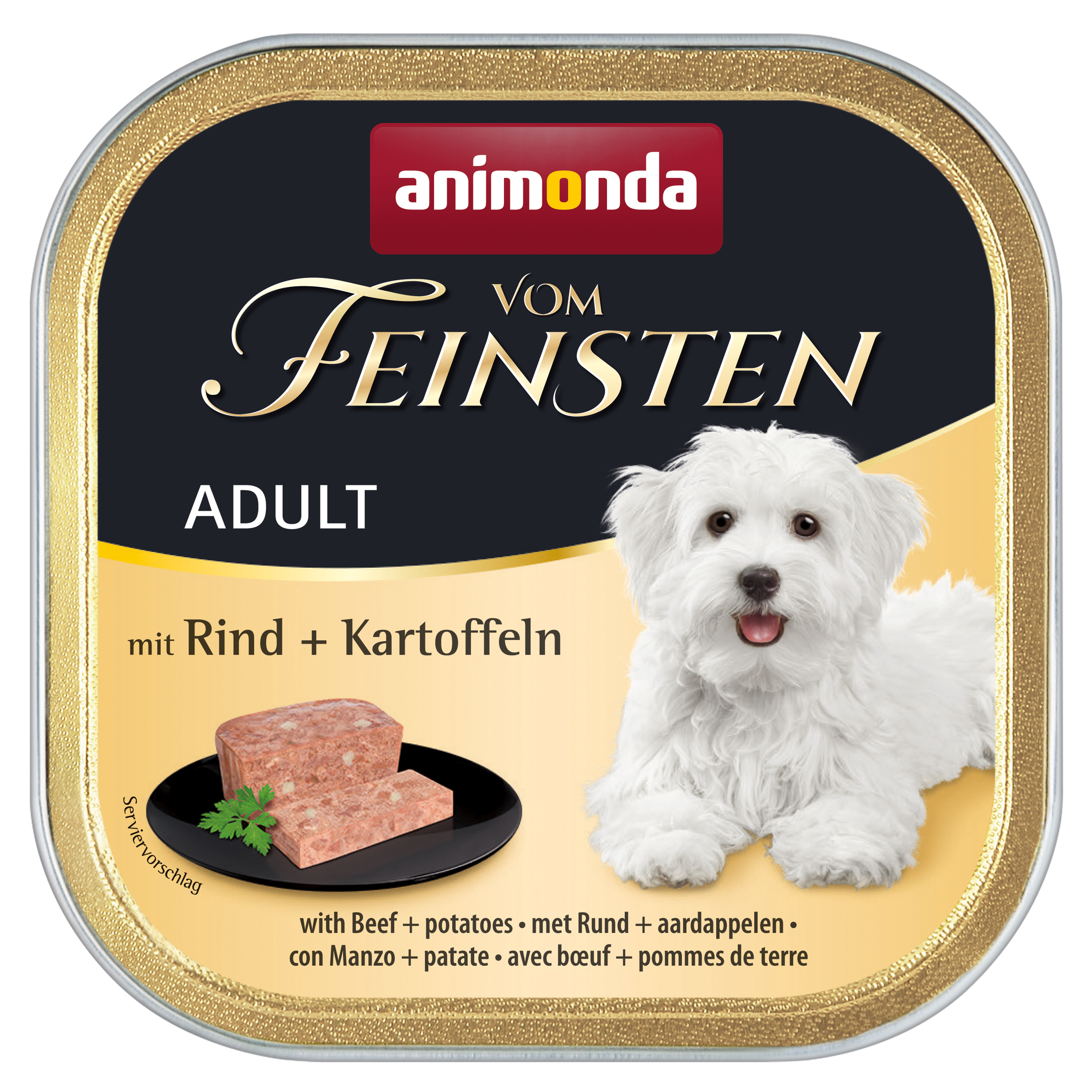 Animonda Vom Feinsten Adult Rind & Kartoffeln, Hunde-Nassfutter, 22× 150 g Animonda Vom Feinsten Adult Rind & Kartoffeln, Hunde-Nassfutter, 22× 150 g