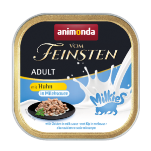 Animonda Vom Feinsten Adult Huhn in Milchsauce, Katzen-Nassfutter, 32× 100 g