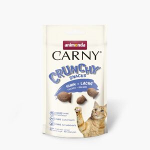 Animonda Carny Crunchy Snack Huhn & Lachs, Katzensnack, 10× 50 g