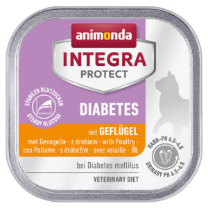 Animonda Integra Protect Diabetes mit Geflügel, Katzen-Nassfutter, 16× 100 g