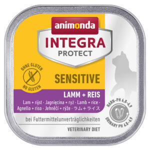 Animonda Integra Protect Sensitive Lamm & Reis, Katzen-Nassfutter, 16× 100 g