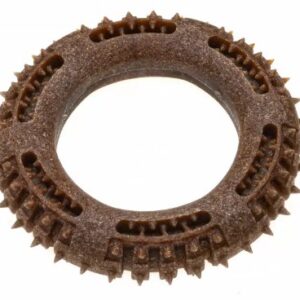 Ecomfy Woody Eco Dental Ring für Hunde, 13 cm, braun