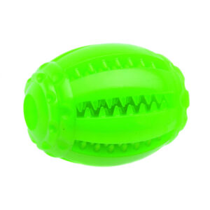 Comfy Mint Dental Rugby Kauspielzeug mit Minzduft für Hunde, grün